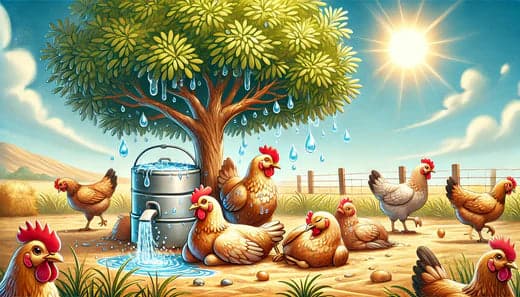 Hühnerhaltung im Sommer: So schützt du deine Hühner vor Hitze