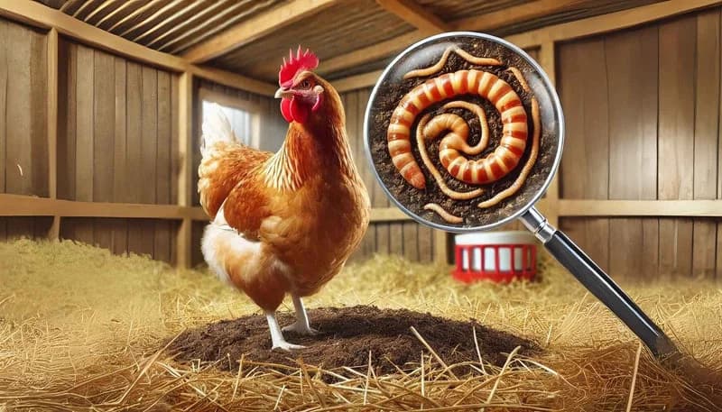 Hühnerwürmer im Kot: Erkennen, Vorbeugen und Behandeln