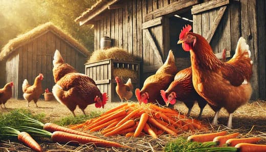 Karotten für Hühner: Warum sie gesund sind und wie man sie füttert