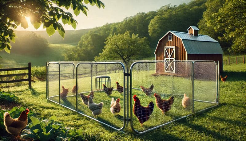 Mobile Hühnerzäune: Flexibler Freilauf für deine Hühner