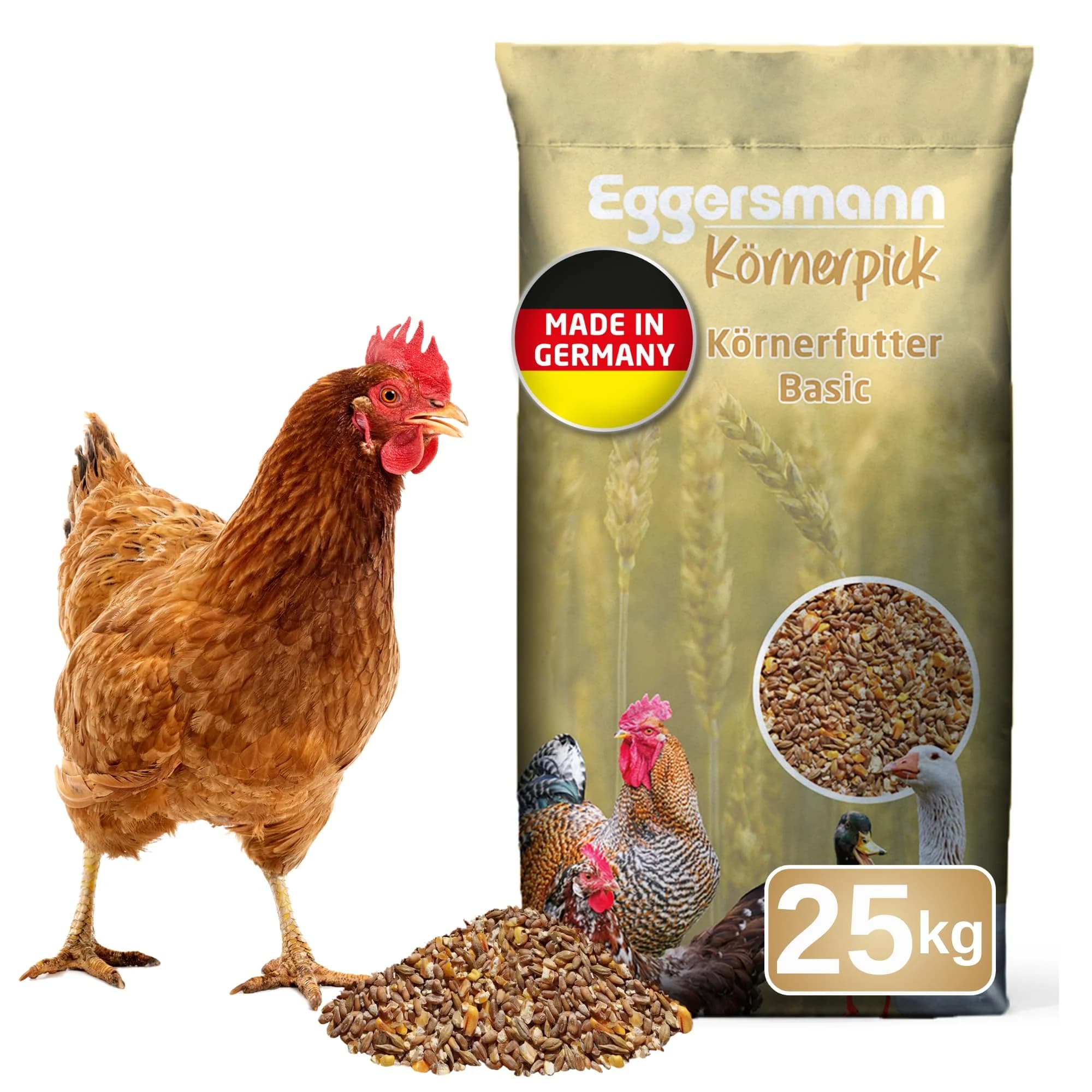 Eggersmann Körnerpick Hühnerfutter 25 kg – Premium Körnermischung