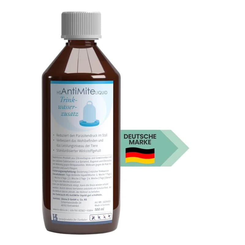 HS AntiMite Liquid 500 ml – pflanzlicher Trinkwasserzusatz