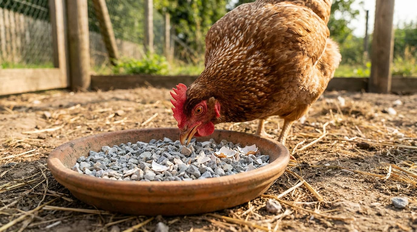 Grit und Muschelkalk für Hühner: Unterschied & richtig geben