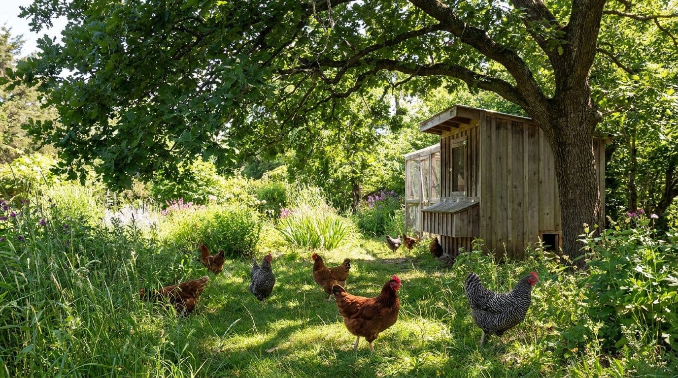 Hühnerhaltung im Sommer: So schützt du deine Hühner vor Hitze Hühnerhaltung im Sommer: So schützt du deine Hühner vor Hitze