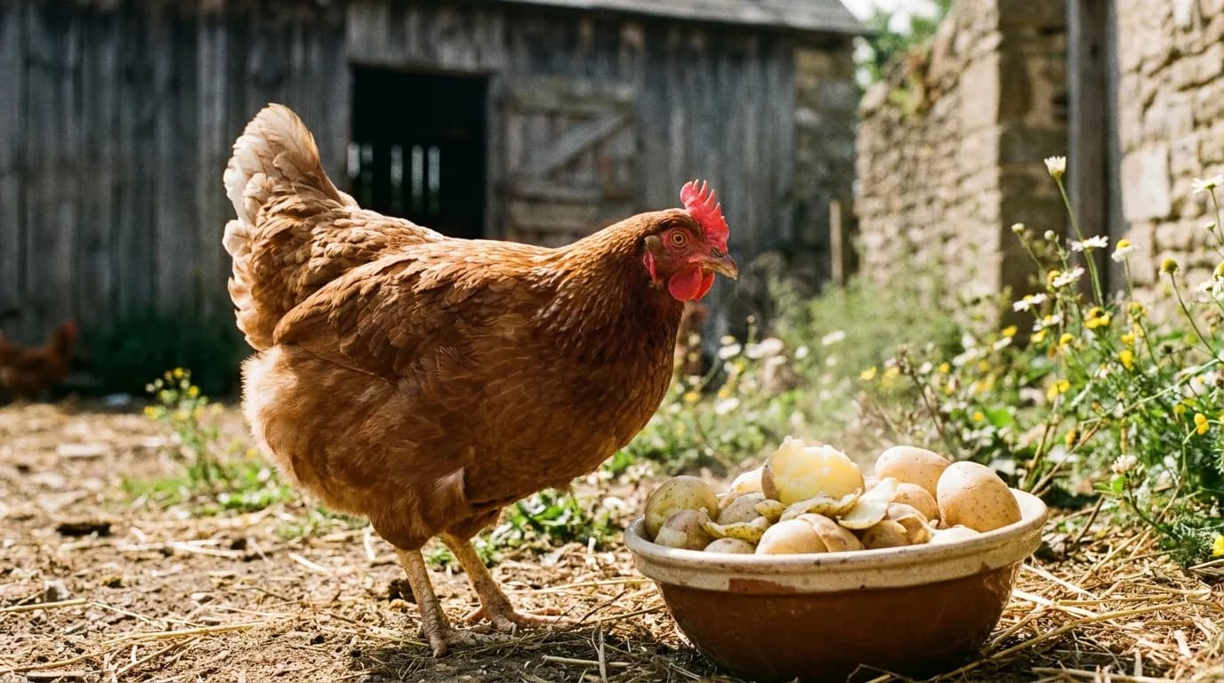 Dürfen Hühner Kartoffeln essen? Gekocht ja, roh nein