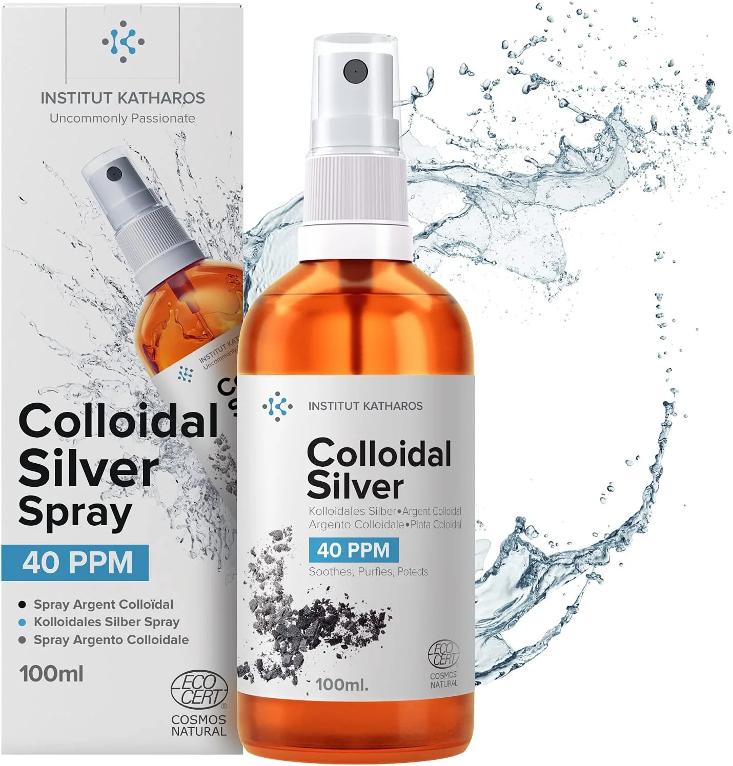 Natur Total Kolloidales Silber 100 PPM – 1000 ml Reinstwasser